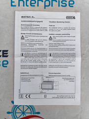 BENDER IR475LY-421 INSULATION MONITORING DEVICE