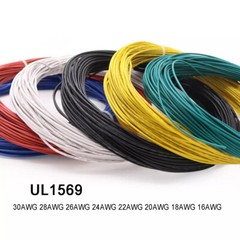 UL1569 26AWG Flexible Stranded PVC Electronic Wire Cable 300V Tinned Copper Wire