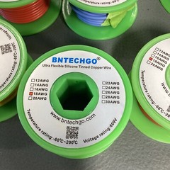 BNTECHGO 18 Gauge Silicone Wire Kit 10 Color Unknown Length (lot of 11)