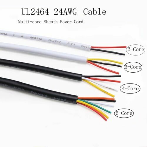 UL2464 24AWG Sheath Power Cord 2 Core 3 Core 4 Core-10 Core Signal Control Cable