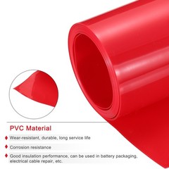 Battery Wrap Heat Shrink Tubing 35mm Dia 55mm Flat 8 Feet Red