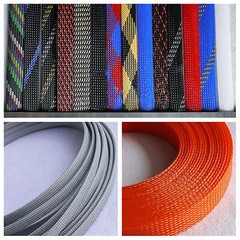 Ø16mm PET Expanding Braided Sleeving Wire Cable Harness Sheathing Various Colors