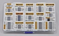 IC Chip Assortment 150pcs Opamp Oscillator PWM NE555 LM358 LM393 Sockets