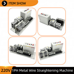 Electric Metal Wire Straightener 220V Single Phase 18 Wheels for 6-10mm Wire