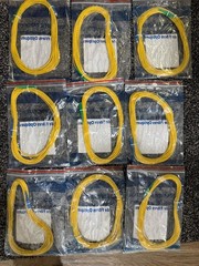 Lot 9 Wirewerks SC/APC-SC/UPC Fiber Optic Patch Cable OS2 10M Yellow OFNR