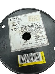 CME E102470 Type T90 TWN75 Yellow Wire 10 AWG Approx 40′ Long, 2 lbs 1oz