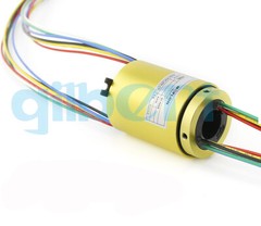 7/10/12.7mm Hole 2-12 Wire 2A 33mm OD 250Rpm Capsule Slip Ring Monitor Robotic