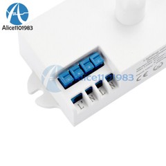 DC12-24V AC110-240V 5.8GHz Microwave Radar Sensor Body Motion HF Detector Switch