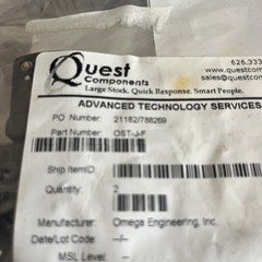 2 NOS OMEGA ENGINEERING OST-J-F / OSTJF