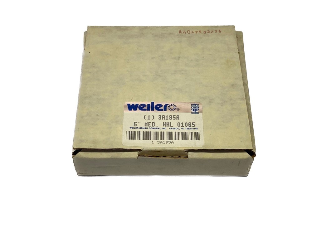NEW Weiler 6” x 3/4” 5/8” – 1/2” Bore 0.012” Wire Crimped Steel Wire Wheel Brush