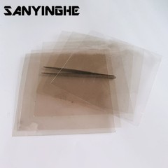 1pc Non Porous Natural Transparent Mica Square Sheet 100*100*0.1-150*150*0.1mm