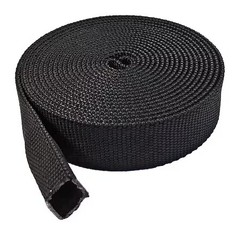 ELECTRIDUCT BS-J-DF-250-50-BK Braided Cable Sleeve, 2-1/2 in Inside Dia., 50