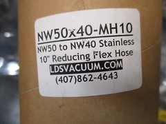 NW50x40-MH10 NW50 to NW40 Stainless 10″ Reducing Flexible Metal Hose, 108775