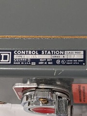 Square D Heavy Duty 600V AC Unit Control Station “Stop” 9001-KYK-15