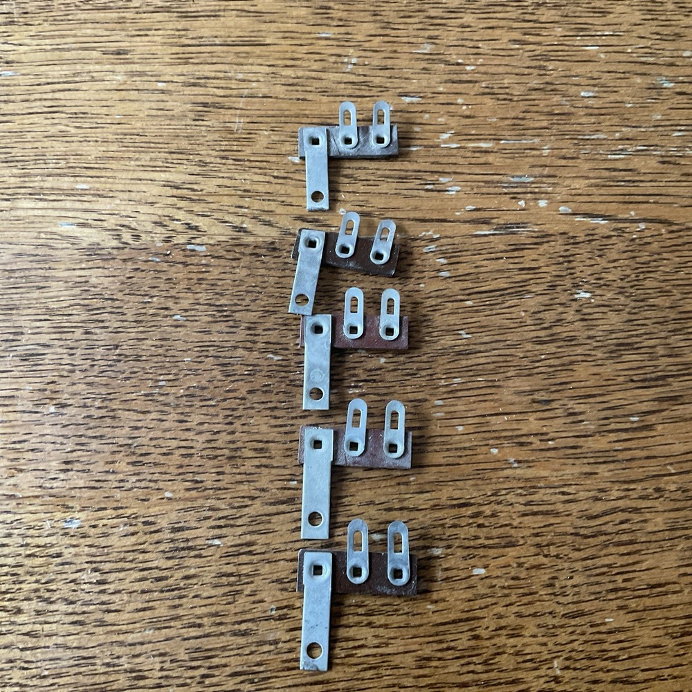 6 Vintage Phenolic Terminal Strips w/3 Solder Lugs End Lug Grounded