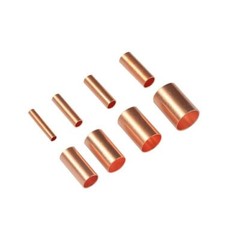Copper Tube Butt Splice Wiring Joint Connecting Pipe Copper Tube Crimp Terminal