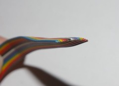 2′ Spectra Strip Flat Ribbon Cable 28 AWG, 16 Conductor Multi-color 0.59″W