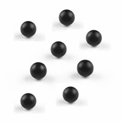 Black Solid Nitrile Rubber Balls 4mm 4.5mm 4.76mm 5.3mm 6mm 6.35mm 6.7mm -12.7mm