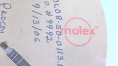 MOLEX 08-50-0113 TERMINAL REEL, 22-30 .100 TIN TERM 10K/R (LOT OF APPROX 3000)