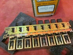 NEW SWITCHCRAFT 65081K-212 DW MULTI-SWITCH 8 WAY