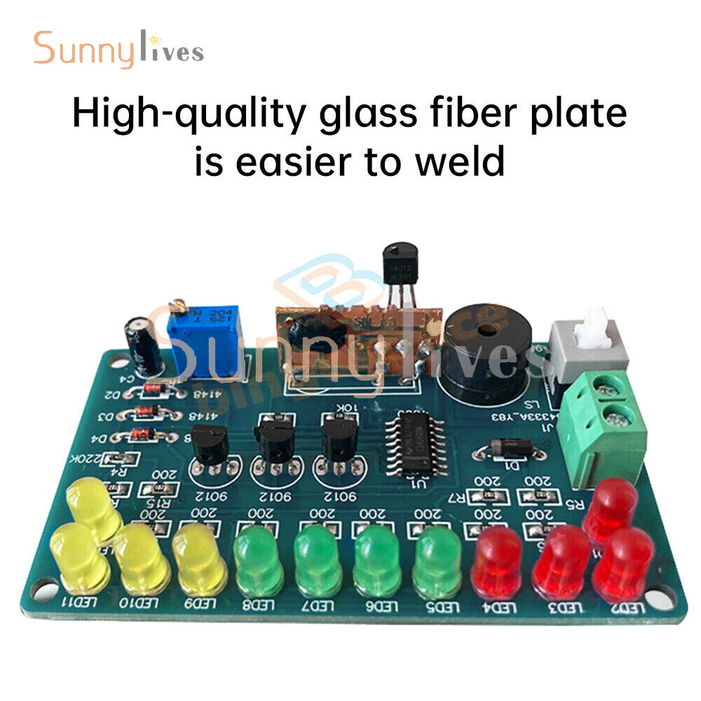 Soldering Practice CD4060 SMT Music Circuit Board LED Electronic Project DIY Kit