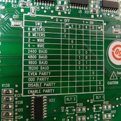 Square D MCM14M3 Single Meter Montitoring Assembly PCB 100-300VAC Made In USA