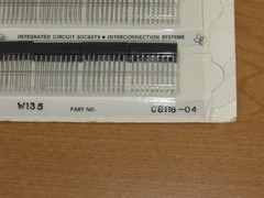 Pack of 20x Texas Instruments 18-Pin IC Sockets C8118-04 – New