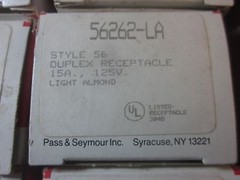 Pass & Seymour 15 Amp 125 Volt Duplex Receptacle Outlet Light Almond Lot of (9)