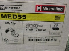 Minerallac Jiffy Clip MED55 Size 1″ *Box of 63* New Surplus