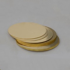 H62 Solid Brass Discs Blanks Metal Round Sheets Dia 50mm-200mm Thick 0.8mm～3mm