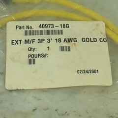 Daniel Woodhead 40973-18G Mini Change Cordset 3-Pin Male/Female 3′ 18/3PVC 18AWG