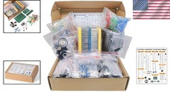 1900-Piece Mega Electronic Component Kit: Resistors, LEDs, Transistors & More