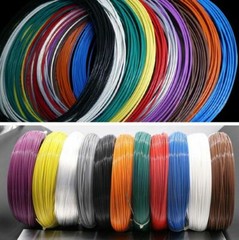 28/30 AWG PTFE Silver-plated Copper Wire Stranded Headphone Cable 200°C Colorful