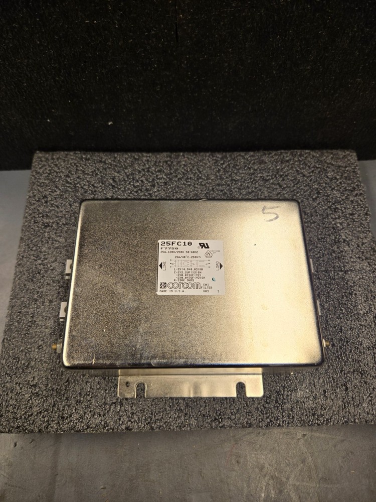 Corcom 25FC10 120/250VAC 25Amp Single Phase Power Line EMI Noise Filter