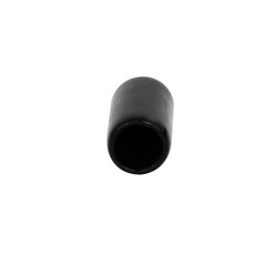 5.5mm Inner Dia Rubber Hose End Cap Screw Thread Protector Cover Black 100pcs