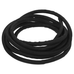 Black Polyester Cord Sleeve Easy Install Pet Proof Cable Protector for Home Use