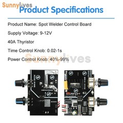 40A Spot Welder Control Board Adjustable Time Current Solid-State Relay Control