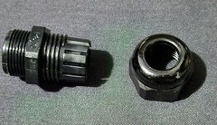 Heyco Cable Gland Dome Cap PG16 0.39-0.56″ Black w/ O Ring & Lock Nut *OPEN BOX*