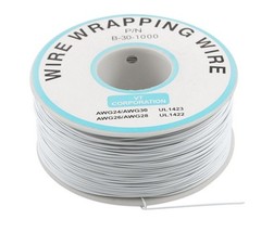 1pcs 0.25mm Wire-Wrapping Wire 30AWG Cable 250m White