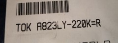 Qty 20-TOKO-A823LY-220K=R- Fixed Ammo Inductors 22uH, 10%, 0.070 Ohm, 1.29A