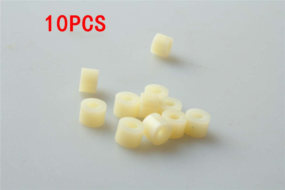 10x Nylon Round Column Standoff Spacer Washer 3 x 5mm For Screw