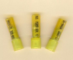 10 Yellow PERMA SEAL Heat Shrink MALE QD Terminal Connector 12-10 AWG .250 MOLEX