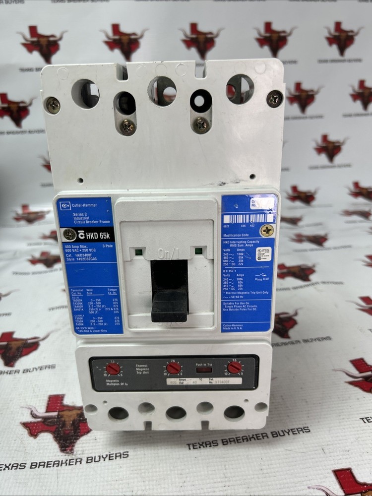 Cutler-Hammer Circuit Breaker HKD3400F KT3400T￼ Trip Unit