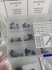 HUGE NEW 1200+ Capacitors, Resistors, etc. Electronic Components Lot