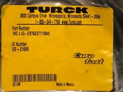 Turck RKC 4.4Q-5/S760/S771/S849 M12 4-Pin Female Sensor Cordset 5m IP67