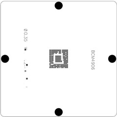 BCM4906A0KFEBG BCM4906KFEBG BCM4906AOKFEBG BCM4906 BGA Stencil 0.35mm