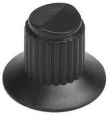 5X Grayhill 11K5015-Jmnb Round Skirt Fluted Control Knob, 3.175Mm