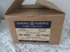 Vintage GENERAL ELECTRIC TIME SWITCH Model 3TSA14AP115A NEW IN BOX