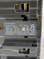 Siemens 3KF1308-0MB11 Switch Disconnector with Fuse 80A 690V 3-Pole Size 1 NH00