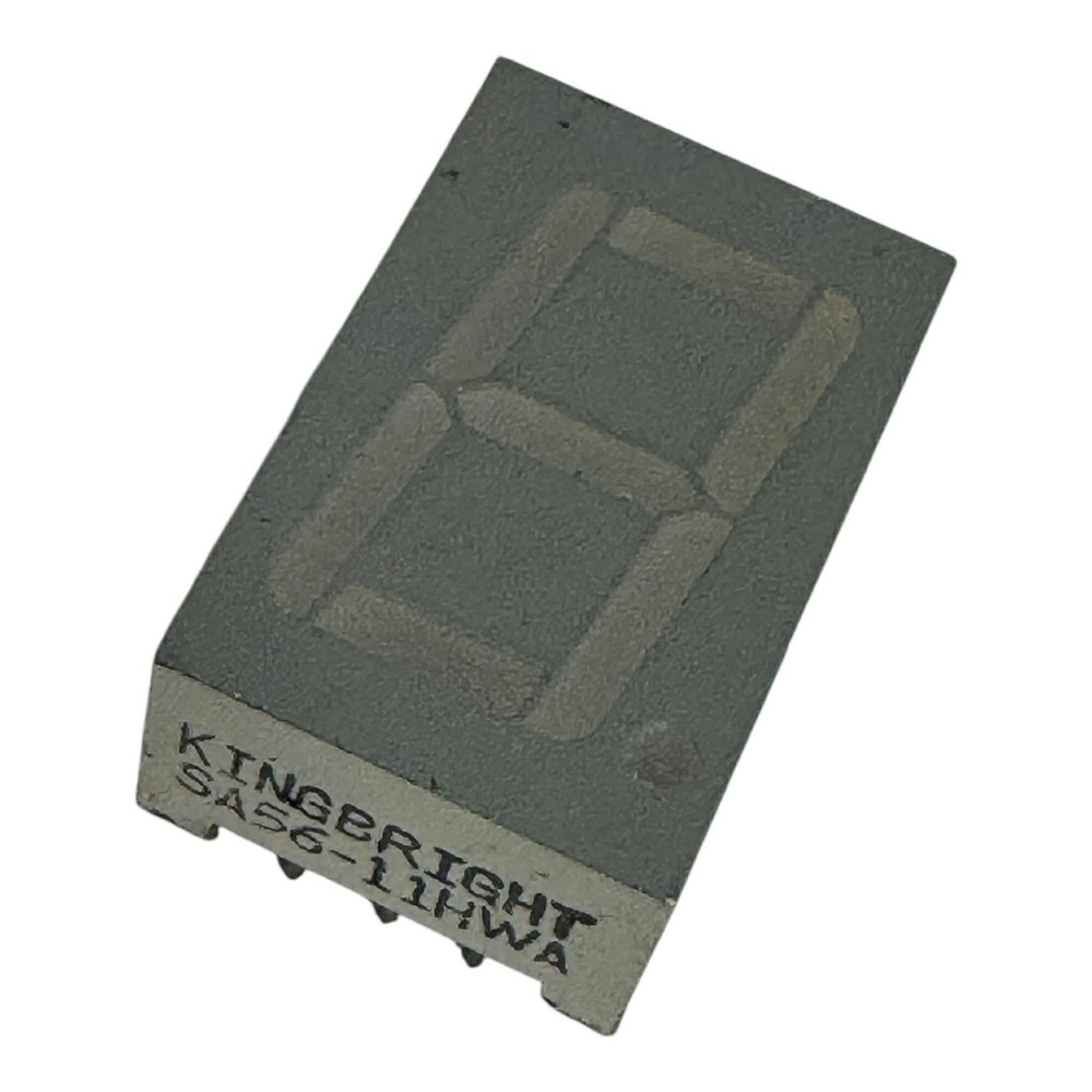 SA56-11HWA Kingbright 7 Segment Led Display Common Anode 700nm 19×2.5mm